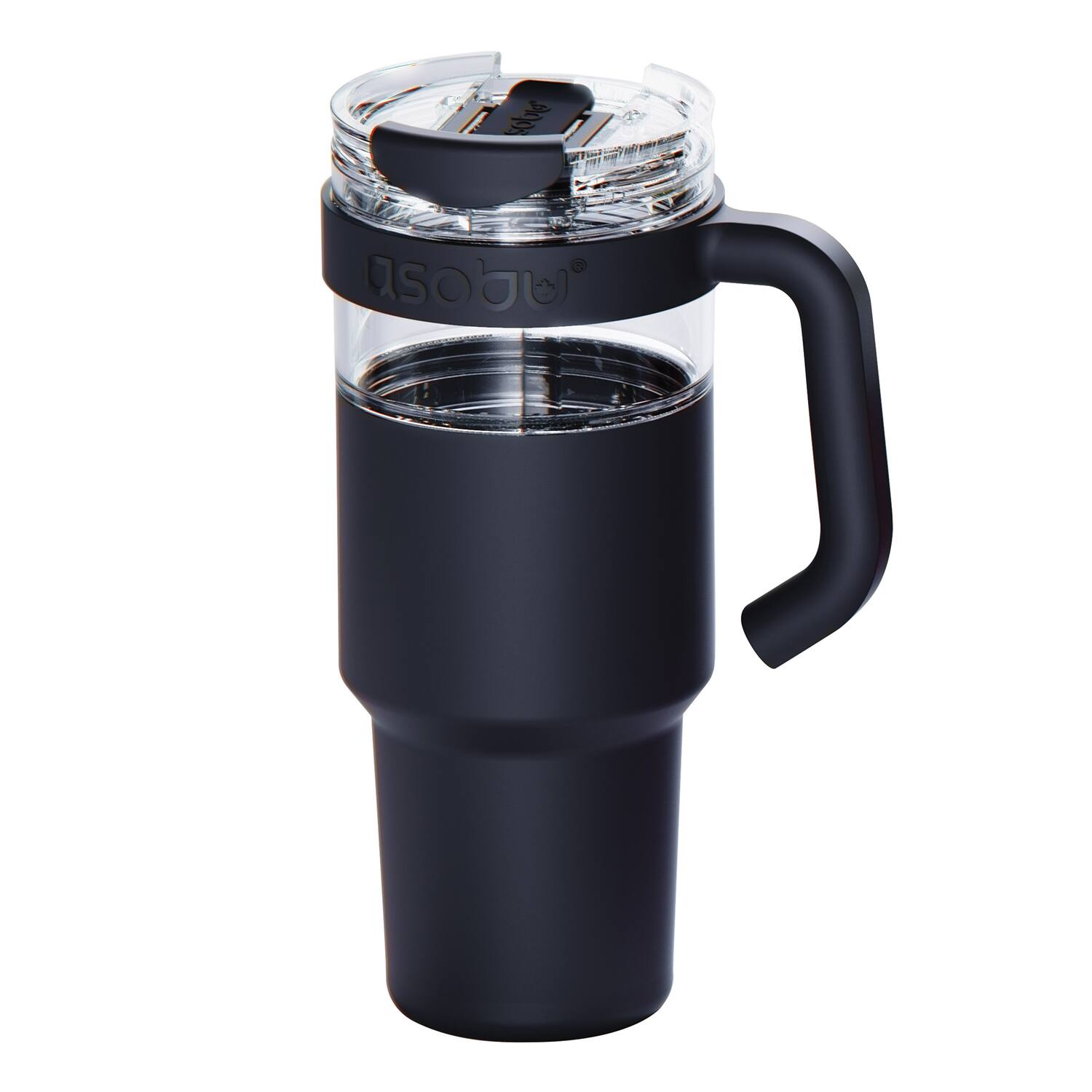 Asobu - 34-Oz Explorer See-Through Travel Mug with Detachable Insulated Tumbler - Black price history on PriceWatchPro