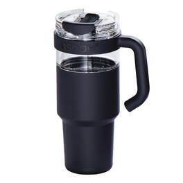 Asobu - 34-Oz Explorer See-Through Travel Mug with Detachable Insulated Tumbler - Black