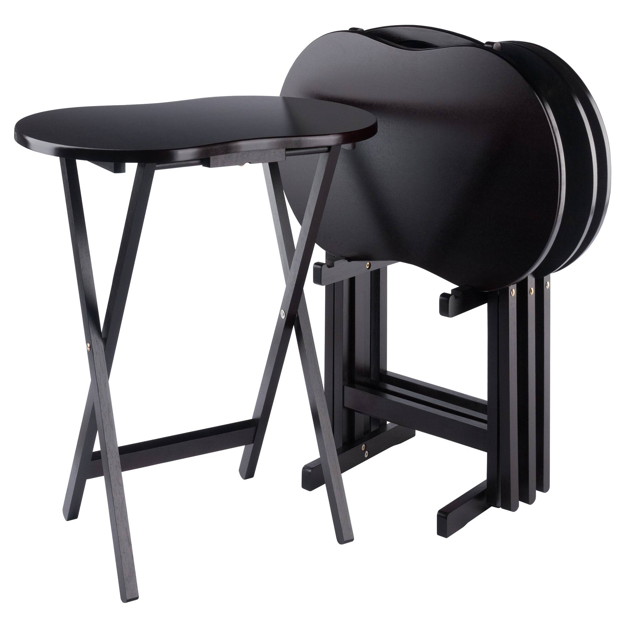 Alt View 1. Winsome Wood - Skippy 5-Pc Snack Table Set, Peanut Top - Espresso.