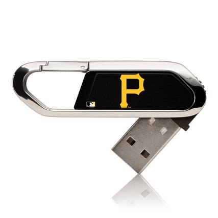 Front. Keyscaper - Pittsburgh Pirates 32GB Solid Design Clip USB Flash Drive - Multicolor.
