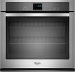 Whirlpool - 27" Built-In Single Electric Wall Oven - Stainless Steel - Larger Front