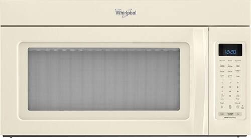Front Standard. Whirlpool - 1.7 Cu. Ft. Over-the-Range Microwave - Biscuit.