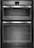 Front Standard. Whirlpool - 30" Single Electric Convection Wall Oven with Built-In Microwave - Black.