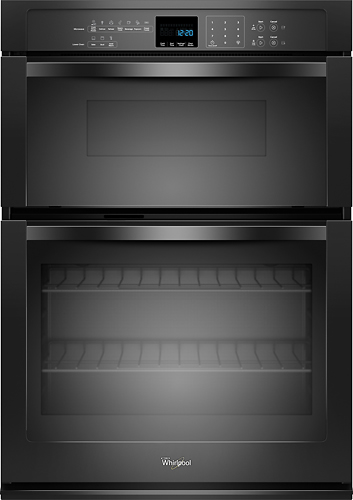 Best Whirlpool 27 Single Electric Wall Oven With Built In Microwave Black Woc54ec7ab - 27 In Wall Oven Microwave Combo