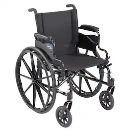 Invacare - XT Lightweight Wheelchair, Desk Length Arms, 20" Seat - Black