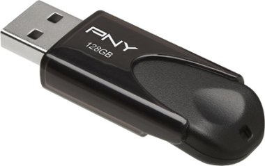 PNY - 128GB Attaché 4 USB 2.0 Flash Drive - Black - Front_Zoom