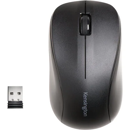 Front. Kensington - Optical Three-Button Mouse - Black.