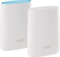 NETGEAR - Orbi AC3000 Tri-Band Mesh Wi-Fi System (2-pack) - White - Front_Zoom