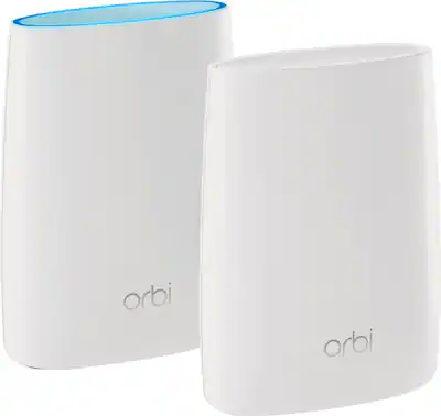 Orbi Ac3000 Router NETGEAR Orbi AC3000 Tri Band Mesh Wi Fi System (2 pack) White RBK50 ...