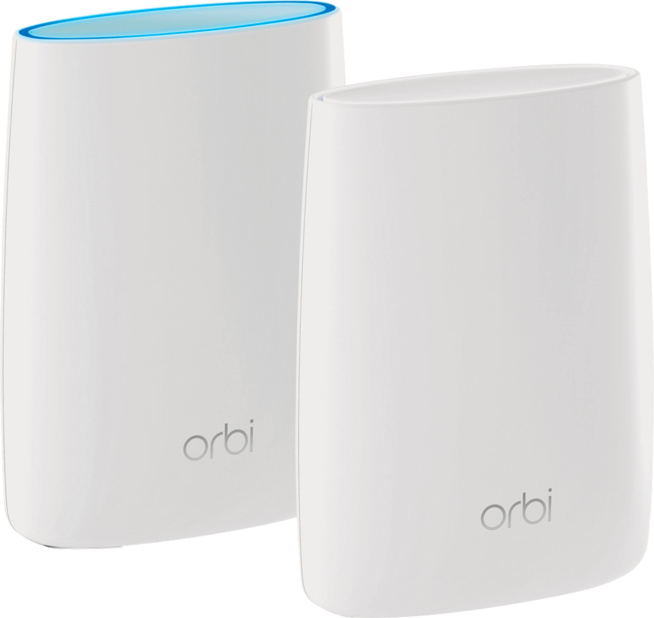 NETGEAR - Orbi AC3000 Tri-Band Mesh Wi-Fi System (2-pack) - White