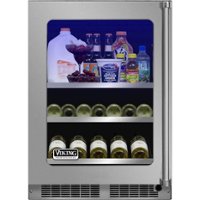 Viking - Professional 5 Series 108-Can Beverage Cooler - Silver - Front_Zoom
