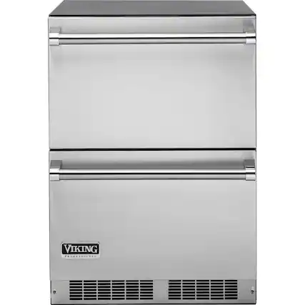 Front. Viking - Professional 5 Series 5.0 Cu.Ft. Compact Refrigerator - Stainless Steel.
