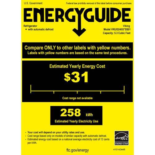 Viking Professional 5 Series 20Bottle Wine Cooler Stainless steel