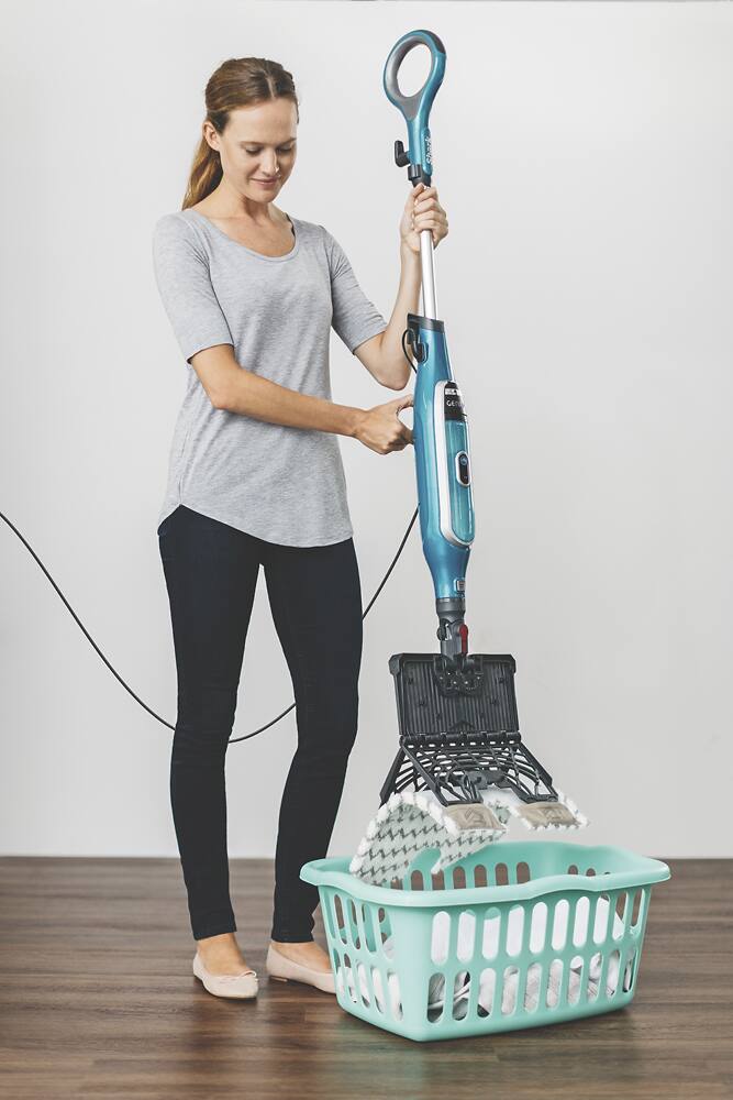 Alt View 16. Shark - Genius Steam Pocket Mop System - Green/Silver.