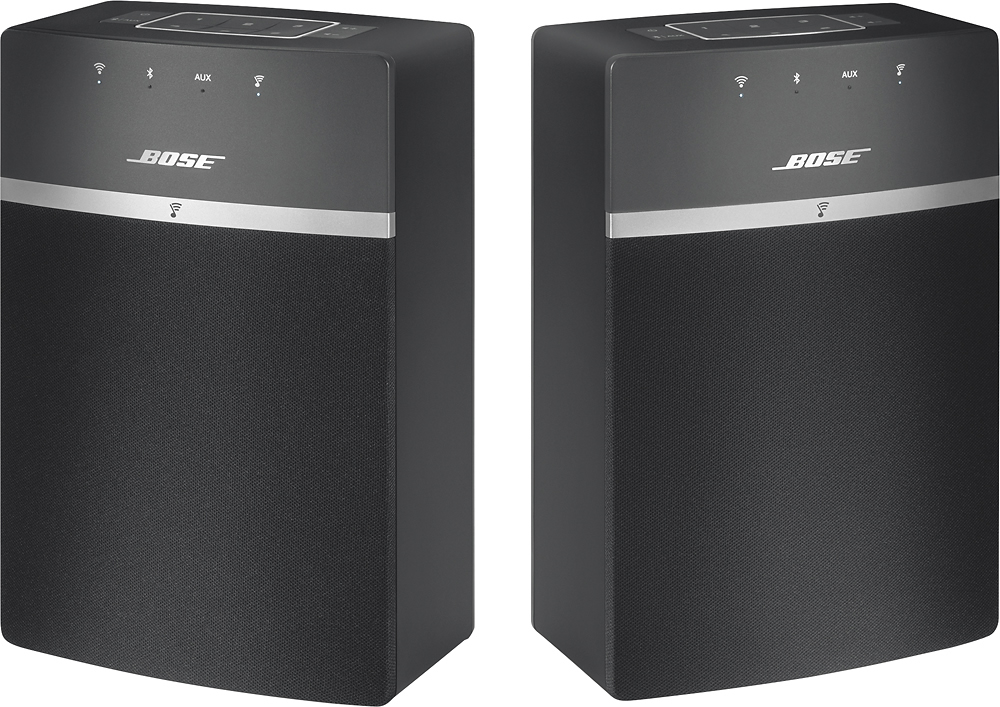 Bose SoundTouch® x 2 Wireless Starter Pack Black BOSE 10 2PK BLACK Best Buy