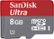 Front Zoom. SanDisk - Ultra 8GB microSDHC UHS-I Memory Card.
