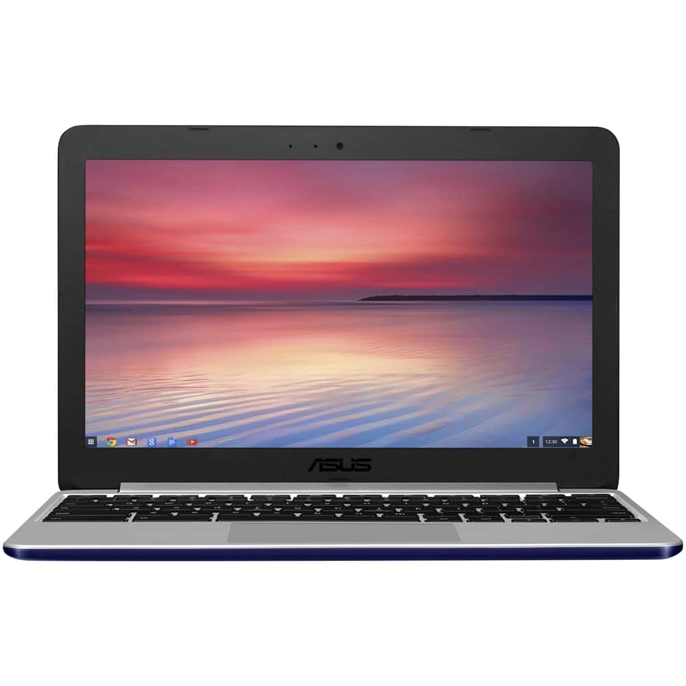 Asus - C201PA 11.6" Chromebook - Cortex-A17 - 4GB Memory - 16GB eMMC Flash Memory - Lotus gold - Larger Front