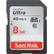 Front. SanDisk - Ultra 8GB SDHC UHS-I Memory Card - Black/Gray/Red.