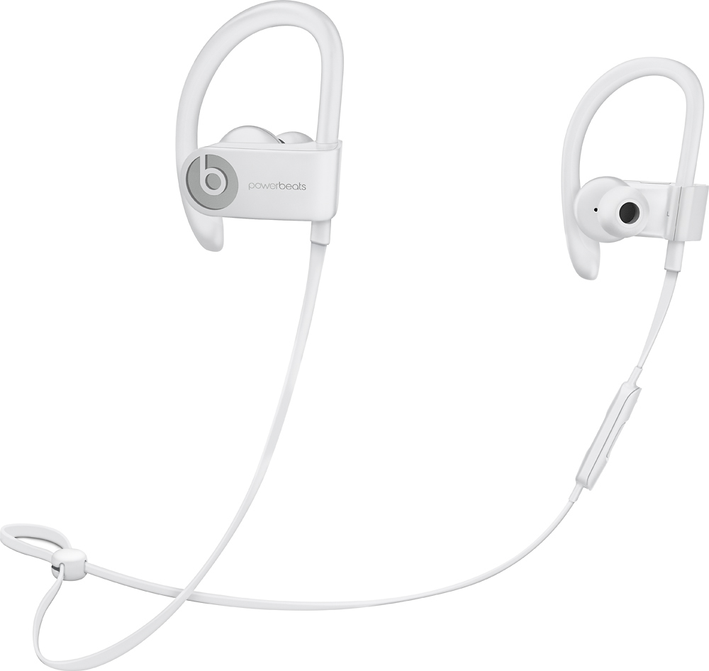 white beat earbuds
