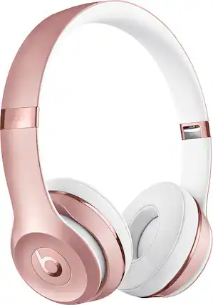 Angle. Beats - Beats Solo³ Wireless Headphones - Rose Gold.
