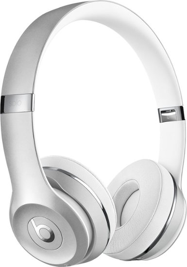 Beats by Dr. Dre - Beats Solo3 Wireless Headphones - Silver - Angle Zoom