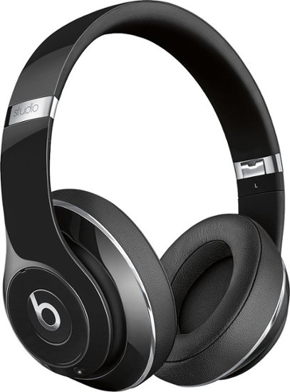 Beats by Dr. Dre - Beats Studio Wireless Over-Ear Headphones - Gloss Black - Angle Zoom