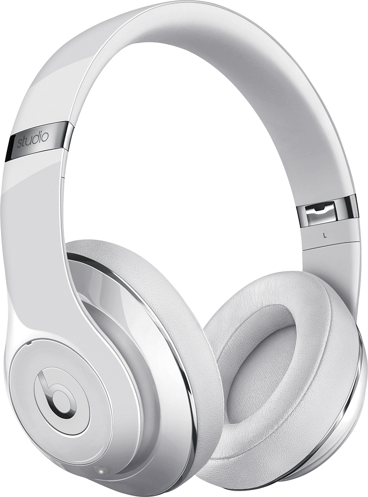 Beats Studio2 Wireless Over-Ear Headphones Gloss White MP1G2LL/A - Best Buy