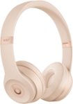 Angle. Beats - Beats Solo³ Wireless Headphones - Matte Gold.