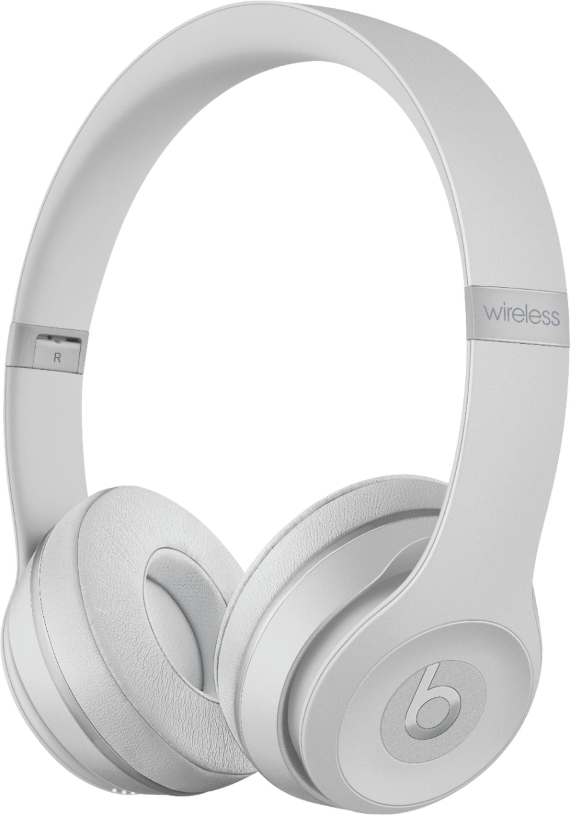 Left. Beats - Beats Solo³ Wireless Headphones - Matte Silver.