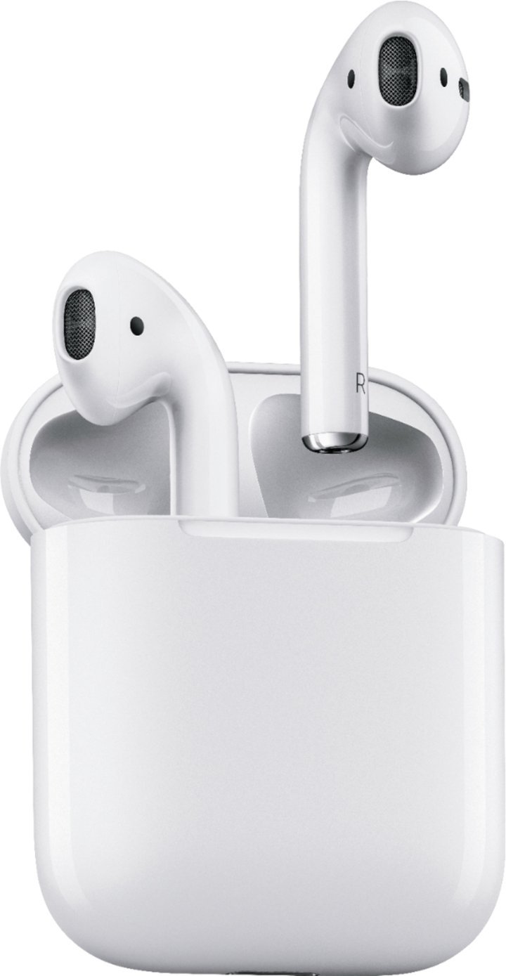 Zoom in on Angle Zoom. Apple - AirPods with Charging Case (1st Generation) - White.