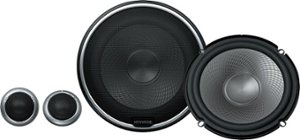 Kenwood - 6-1/2" 2-Way Car Speakers with Polypropylene Cones (Pair) - Black - Front_Zoom
