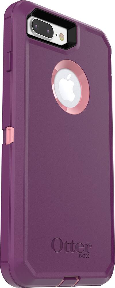 Angle. OtterBox - Defender Series Case for Apple® iPhone® 7 Plus - Plum.