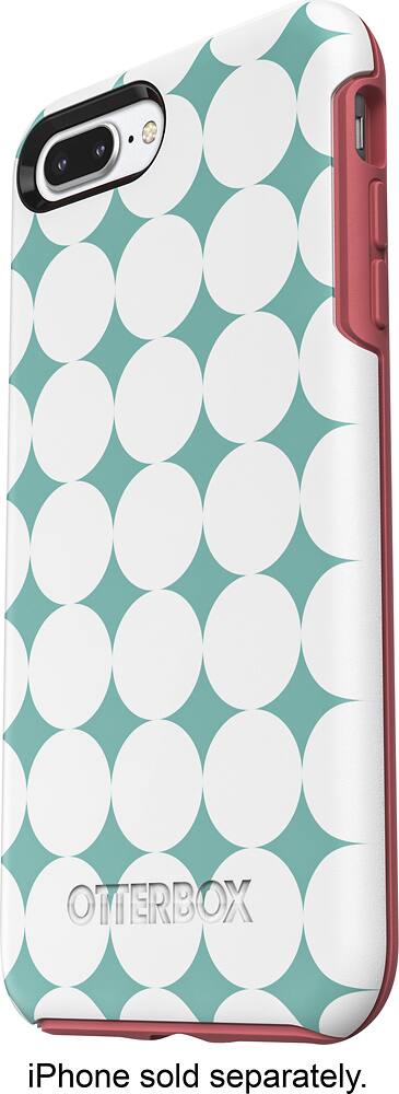 Front. OtterBox - Symmetry Series Case for Apple® iPhone® 7 Plus - Aqua/Pink/Halftone.