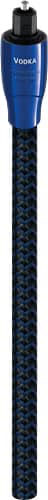 AudioQuest - OptiLink Vodka 4.9' 3.5mm Mini-to-Toslink Digital Optical Audio Cable - Black/Blue - Larger Front