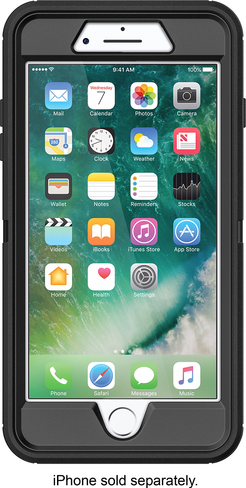 Best Buy: OtterBox Defender Series Case for Apple® iPhone® 7 Plus Black ...