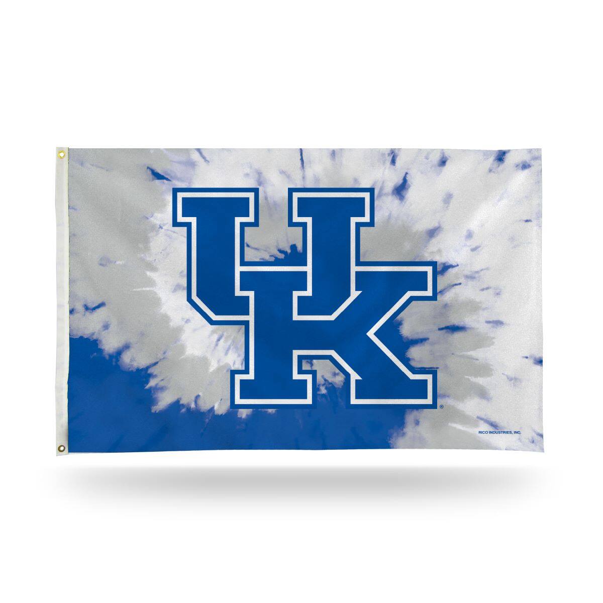 Front. Rico Industries - Kentucky Wildcats Bold Tie Dye Design 3x5 Indoor/Outdoor Banner Flag - Multi.