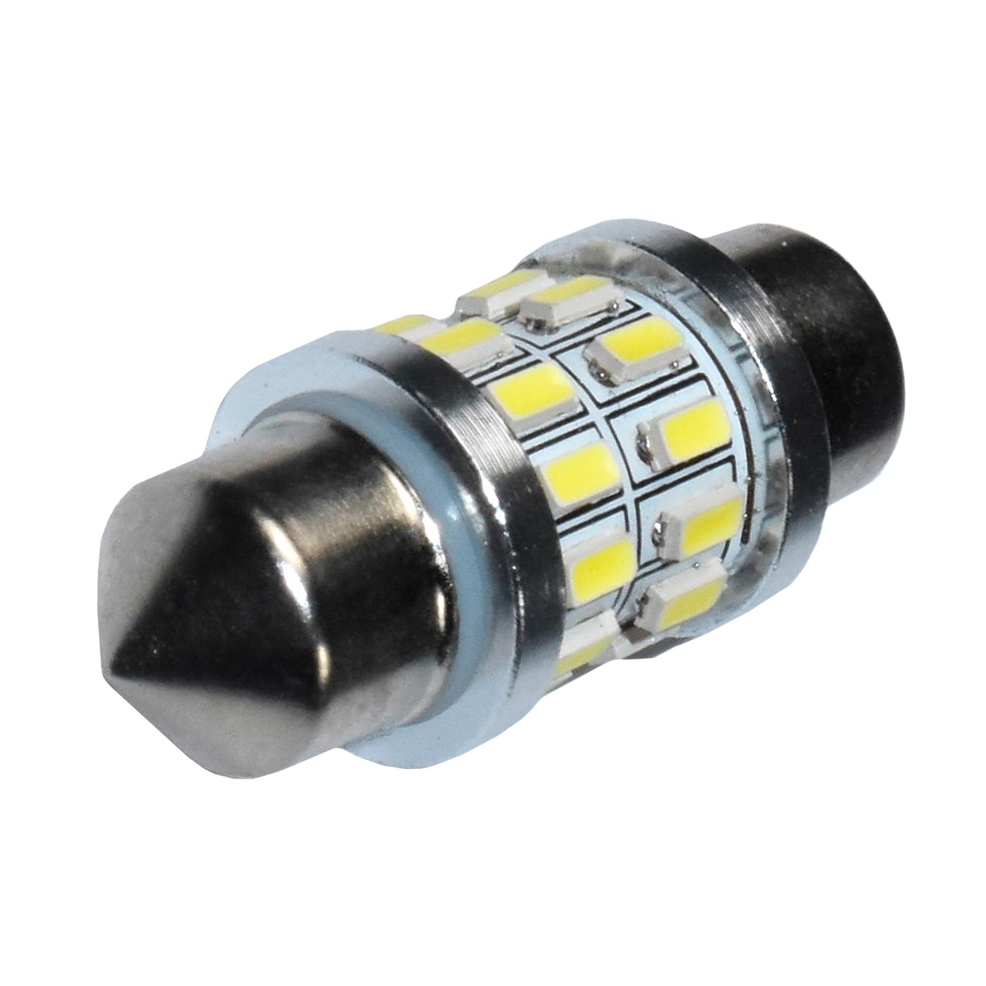 Alt View 4. HQRP - 31 mm Festoon LED Bulb 2-Pack 12 V DC Dome Map Trunk License Plate Replaces DE3175 DE3021.