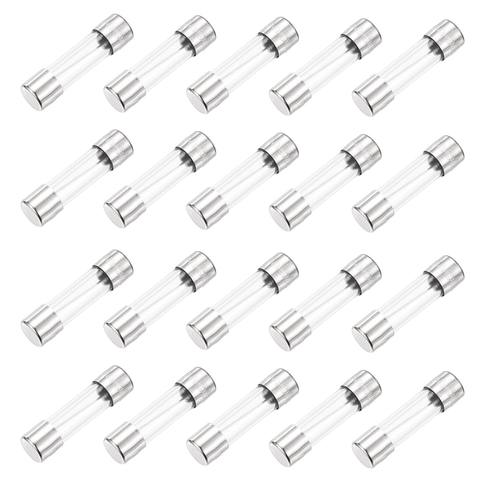 "Unique Bargains - 6.3A 250V Glass Fuse 0.2""x0.79"" Fast Blow Fuse for Home Appliances 20pcs" price history on PriceWatchPro