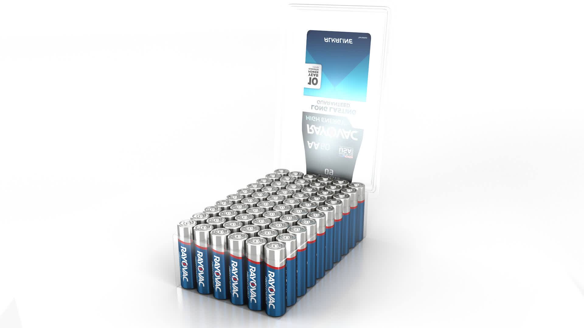 Best Buy Rayovac AA Batteries (60Pack) 81560PPF