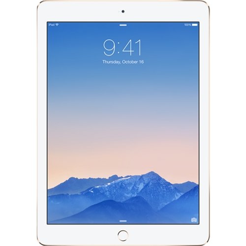 Front Zoom. Apple - Pre-Owned iPad Air (2nd Generation) - 64GB - Gold.