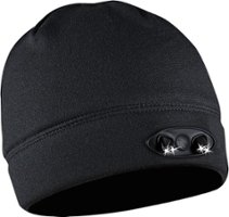 Panther Vision - POWERCAP 35/55 Lined Fleece Beanie - Black - Front_Zoom