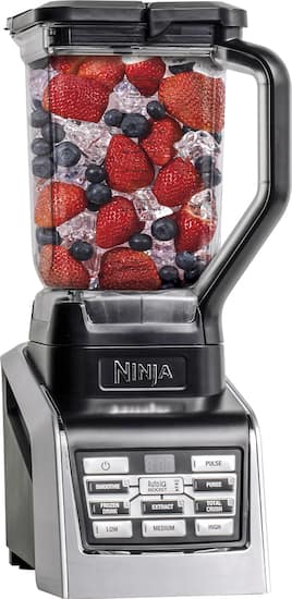 Ninja - Nutri Ninja BlendMax DUO Auto-iQ Boost 88-Oz. Blender - Black/Chrome - Angle Zoom