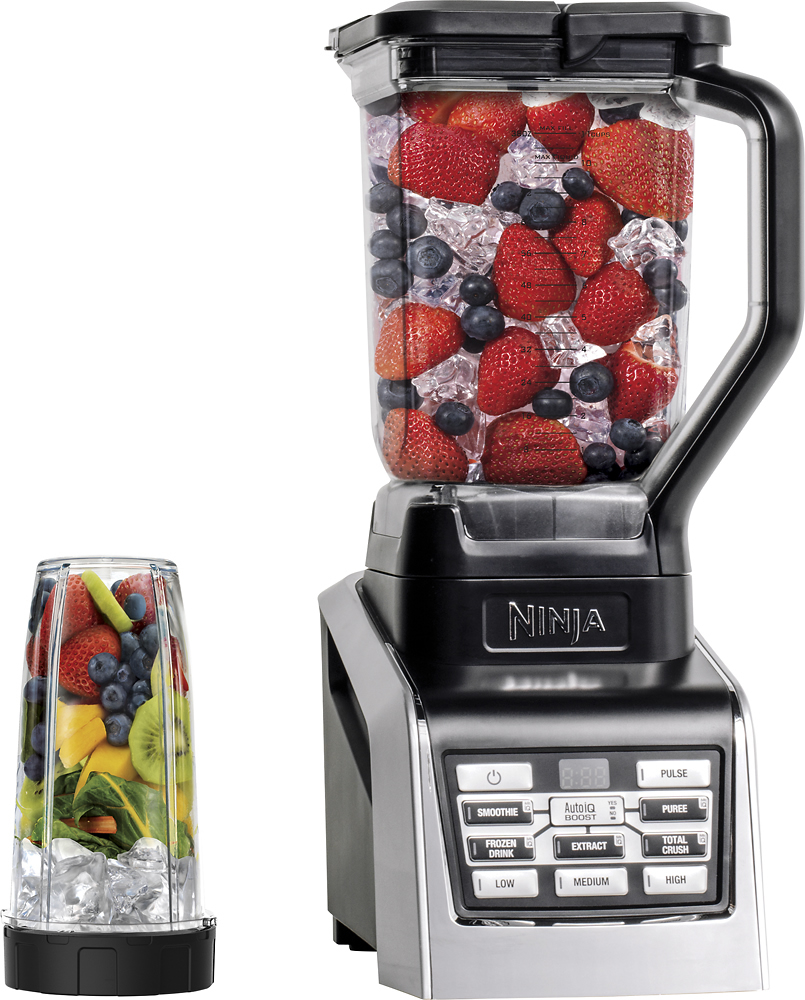 Best Buy: Nutri Ninja Nutri Bowl DUO With Auto-iQ Boost Blender Stainless  Steel NN100A