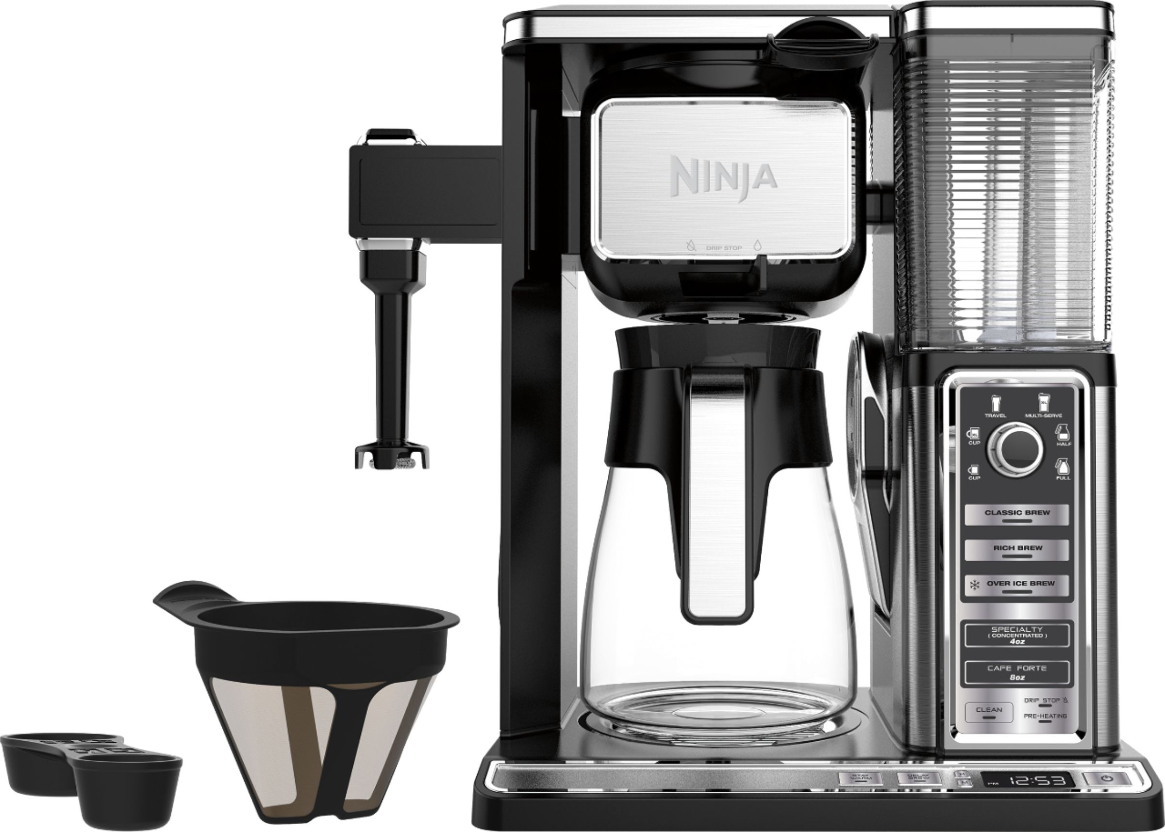 Ninja 10-Cup Black/Stainless Steel Residential Combination Coffee Maker in  the Coffee Makers department at