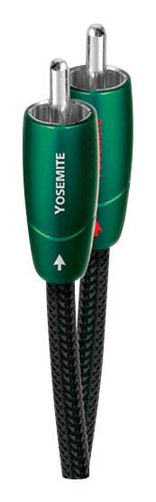 Angle. AudioQuest - Yosemite 3.3' RCA-to-RCA Cable - Black/Green.