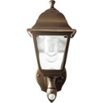Front Zoom. MAXSA Innovations - Motion-Activated LED Outdoor Wall Sconce - Bronze.