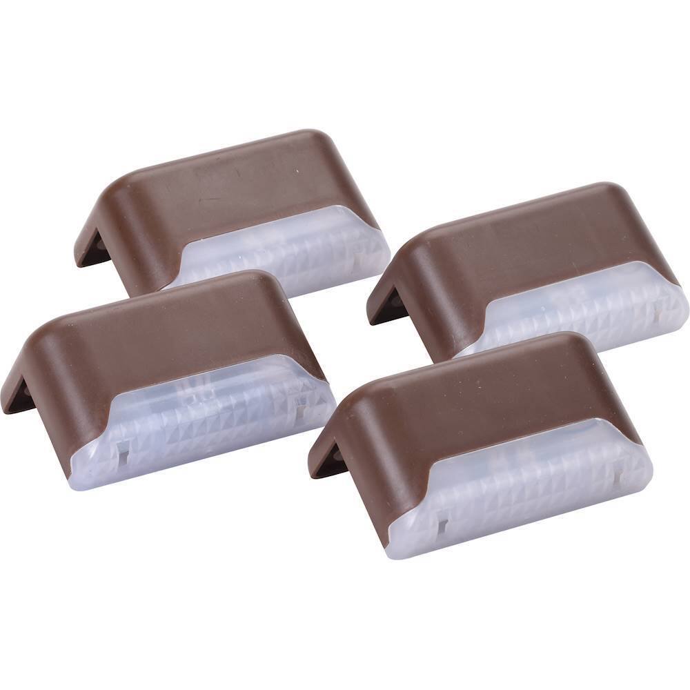 Front. MAXSA Innovations - Solar Deck Light - 4 Pack - Brown.