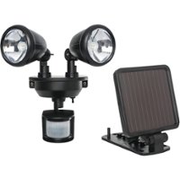 MAXSA Innovations - Solar Dual Head LED Security Light - Black - Front_Zoom