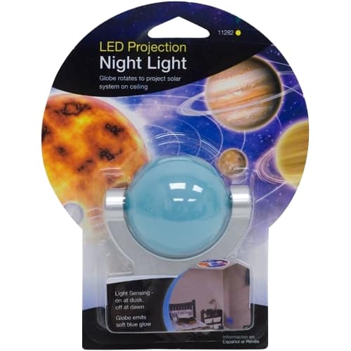 Alt View 11. Jasco - Projectables LED Plug-In Night Light, Solar System - Blue.