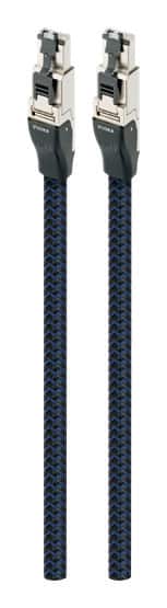 Angle. AudioQuest - RJE Vodka 4.9' Ethernet Cable - Black/Blue.